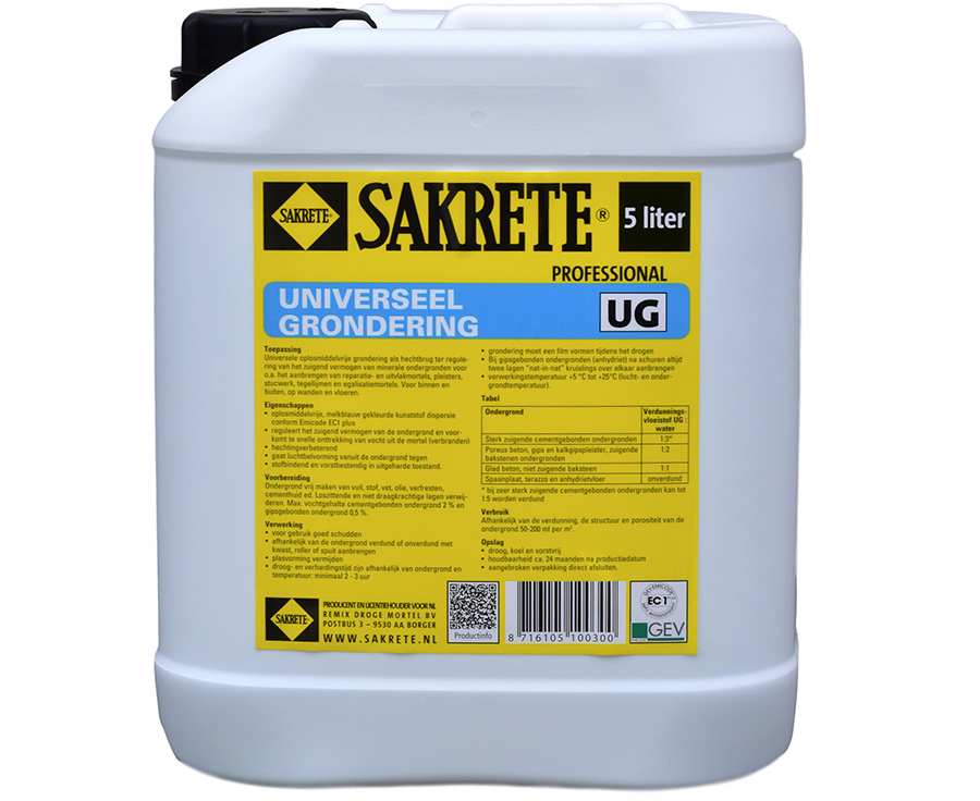 Sakrete Universeel Grondering (5 liter)